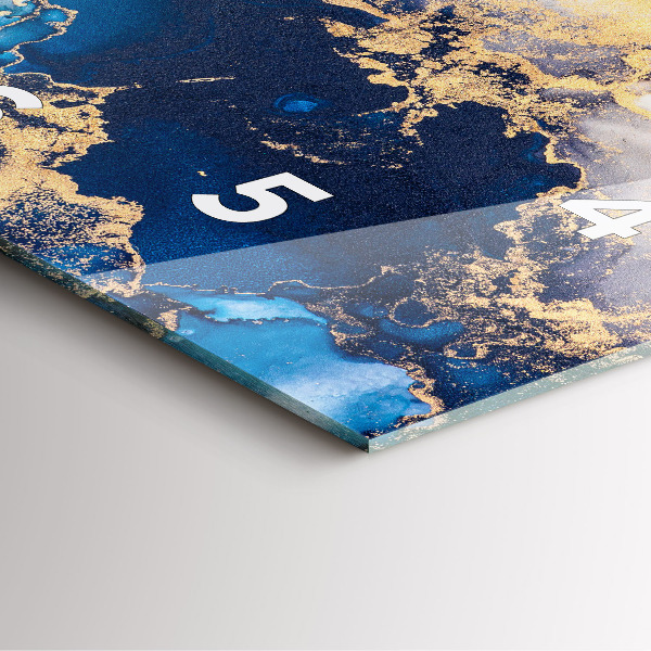 Reloj de pared cuadrado Patrón de mármol