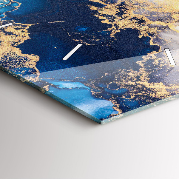 Reloj de pared cuadrado Patrón de mármol