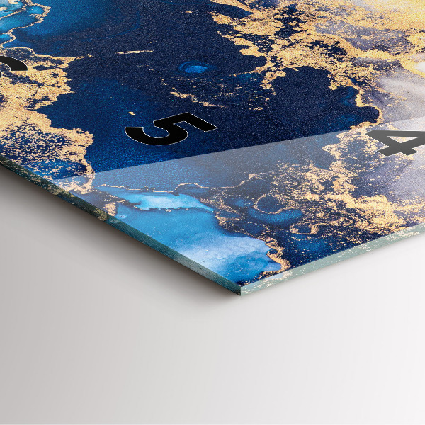 Reloj de pared cuadrado Patrón de mármol