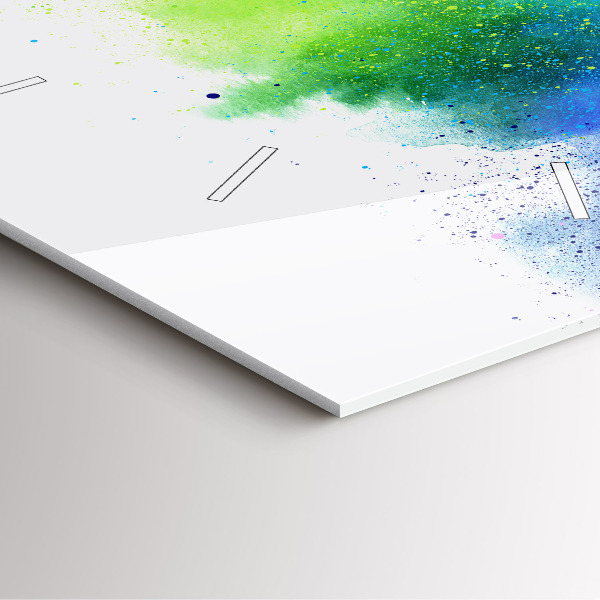 Reloj cuadrado Arco iris abstracto