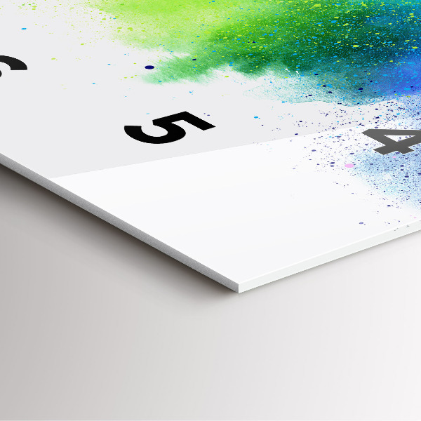 Reloj cuadrado Arco iris abstracto