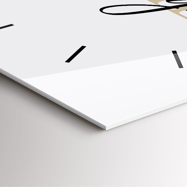 Reloj de pared cuadrado Inscripción familiar