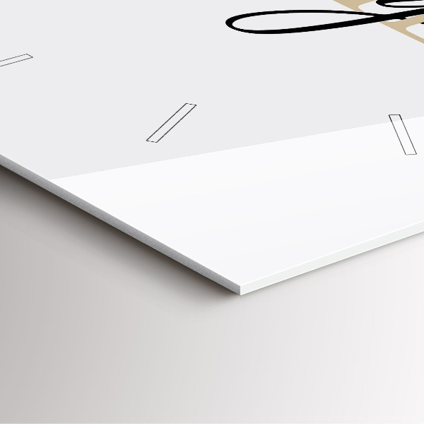 Reloj de pared cuadrado Inscripción familiar