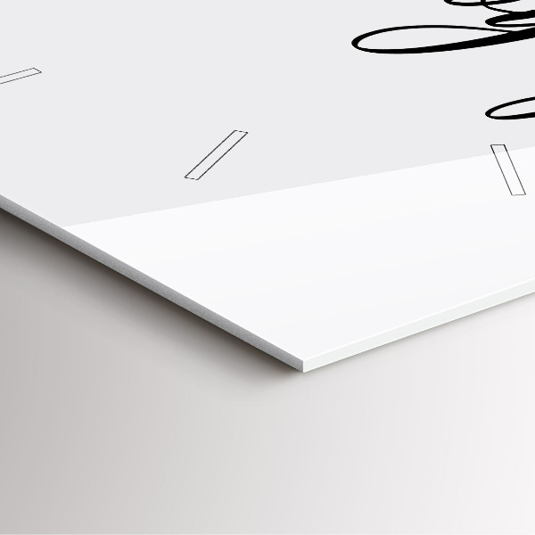 Reloj cuadrado Inscripción Bon voyage