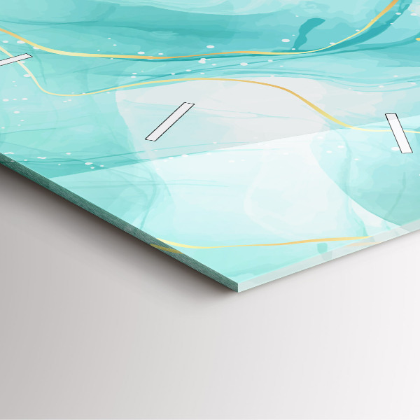 Reloj de pared cuadrado Mármol abstracto