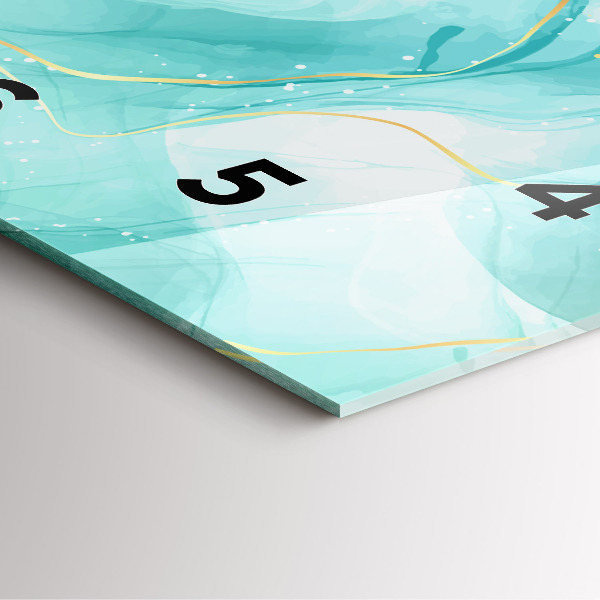 Reloj de pared cuadrado Mármol abstracto