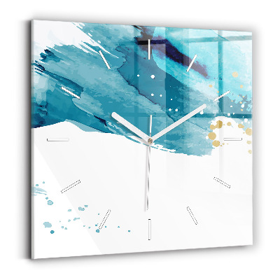 Reloj de pared cuadrado Pinceladas
