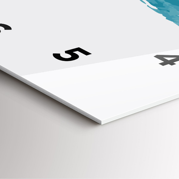 Reloj de pared cuadrado Pinceladas