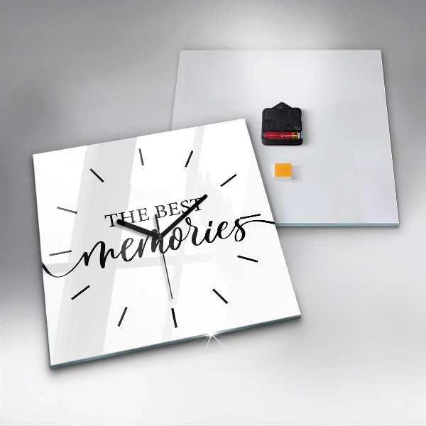 Reloj cuadrado Inscripción de recuerdos