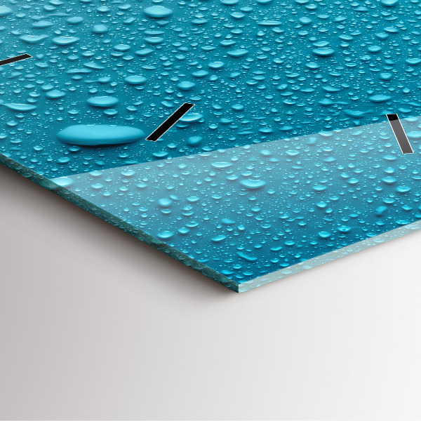 Reloj cuadrado Gotas de agua