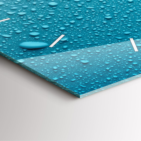 Reloj cuadrado Gotas de agua