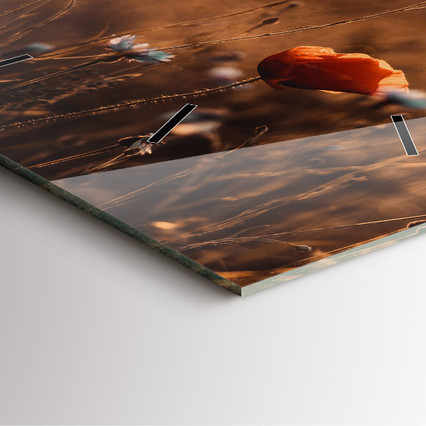 Reloj cuadrado Campo amanecer