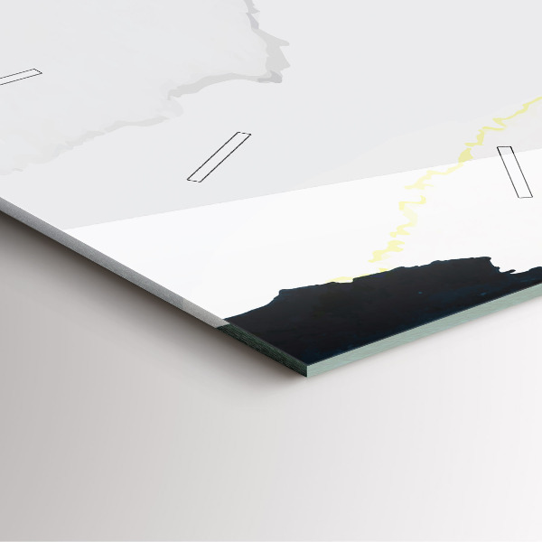 Reloj cuadrado Manchas abstracto