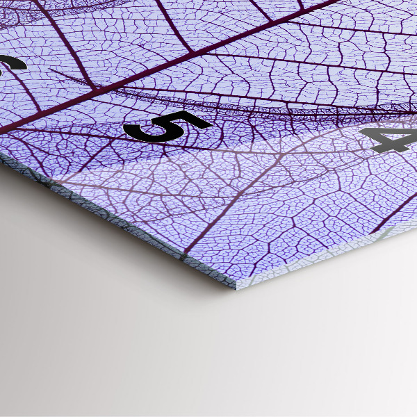 Reloj cuadrado Hojas de la naturaleza