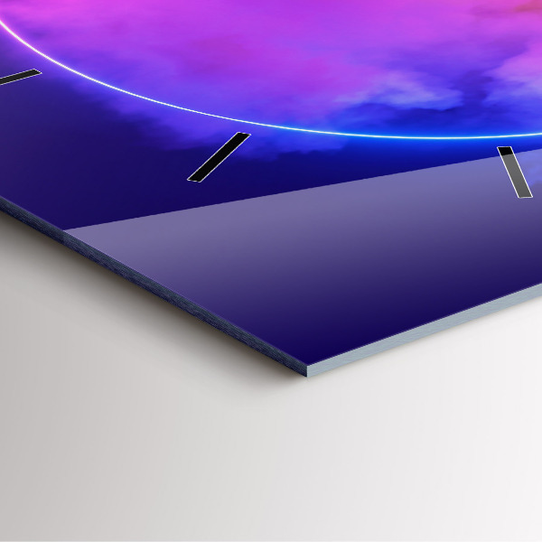 Reloj cuadrado Abstracto humo 3D