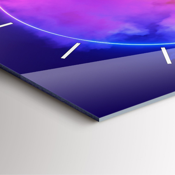 Reloj cuadrado Abstracto humo 3D