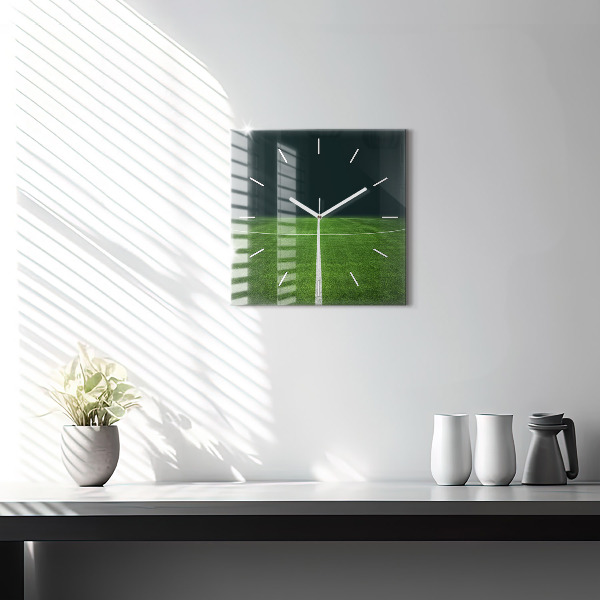 Reloj cuadrado Campo de fútbol