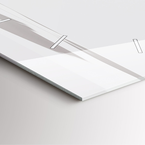 Reloj de pared cuadrado Hojas abstractas