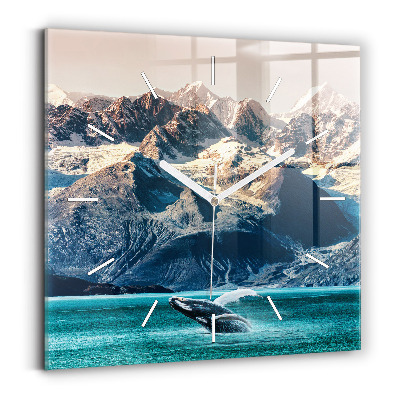 Reloj cuadrado Ballena de agua