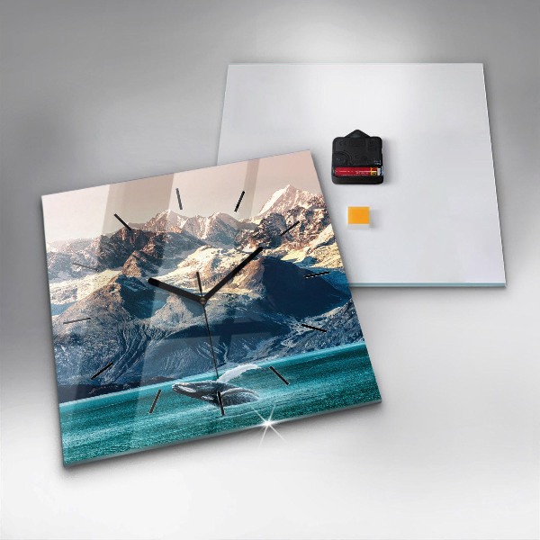 Reloj cuadrado Ballena de agua