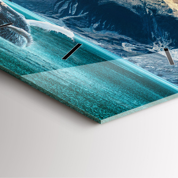 Reloj cuadrado Ballena de agua