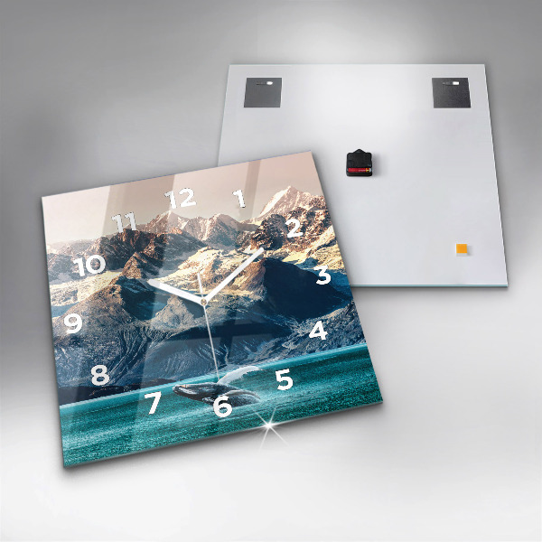 Reloj cuadrado Ballena de agua