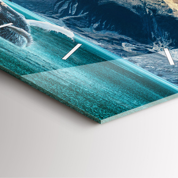 Reloj cuadrado Ballena de agua