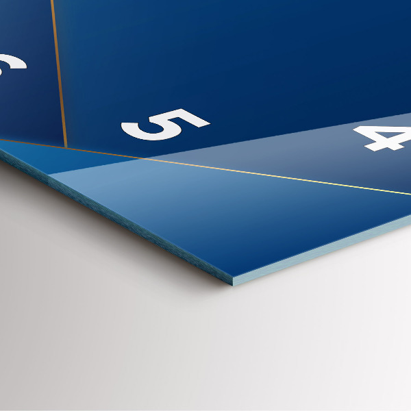 Reloj de pared cuadrado Abstracción ornamental