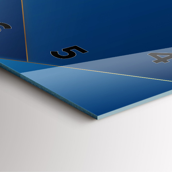 Reloj de pared cuadrado Abstracción ornamental