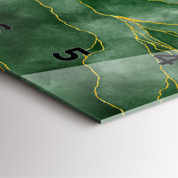 Reloj de pared cuadrado Hojas abstractas