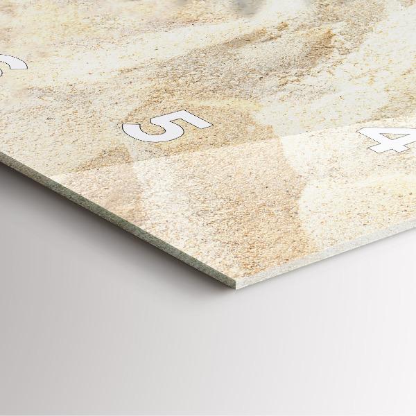 Reloj de pared cuadrado Sombra de una palmera Arena