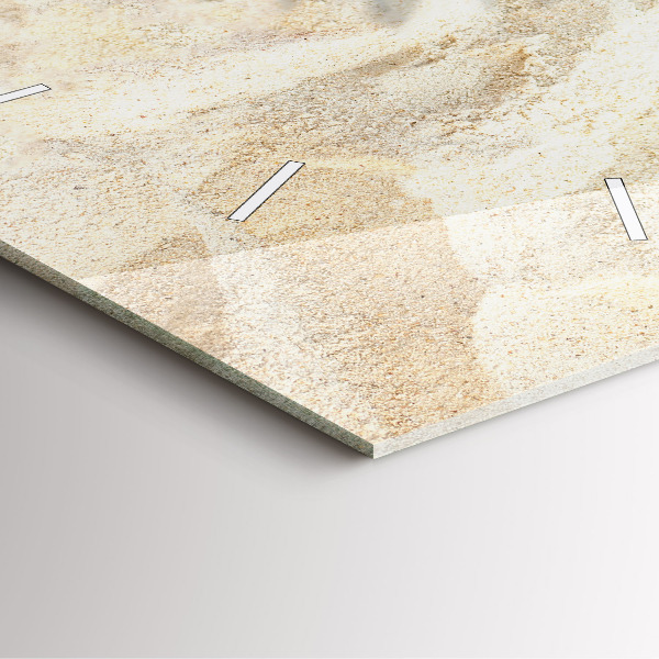 Reloj de pared cuadrado Sombra de una palmera Arena