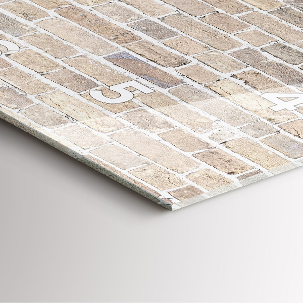 Reloj cuadrado Pared de ladrillos