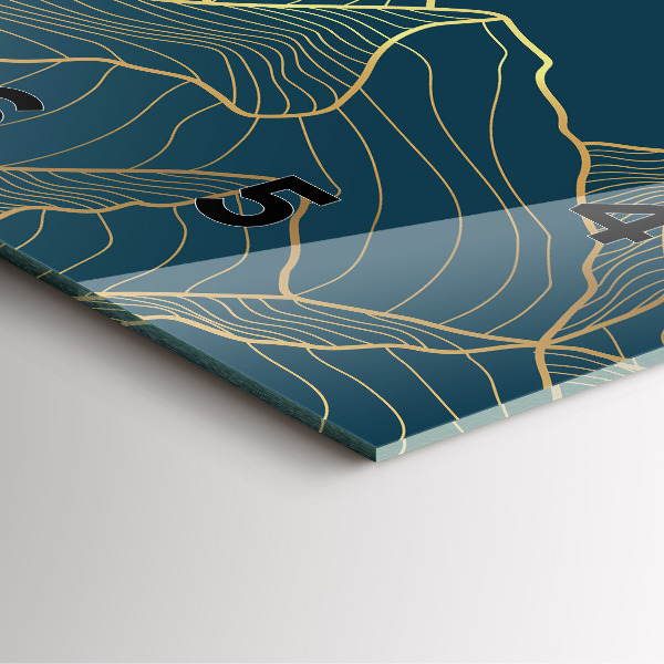 Reloj de pared cuadrado Bosquejo de montañas