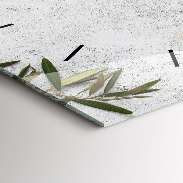 Reloj cuadrado Aceitunas minimalistas