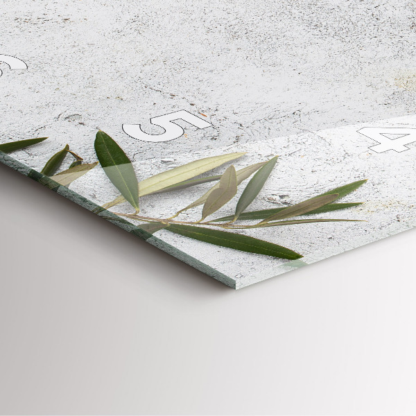 Reloj cuadrado Aceitunas minimalistas