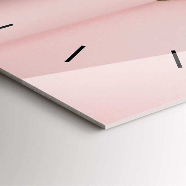 Reloj de pared cuadrado Ramo de flores de tulipán