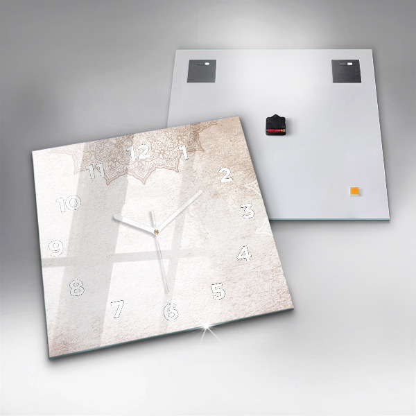 Reloj de pared cuadrado Patrón decorativo