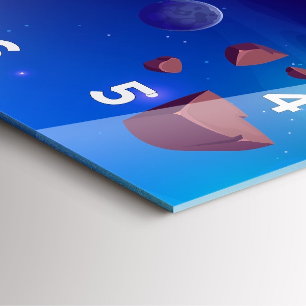 Reloj cuadrado Galaxia de planetas