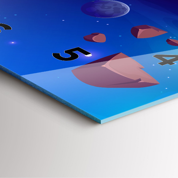 Reloj cuadrado Galaxia de planetas