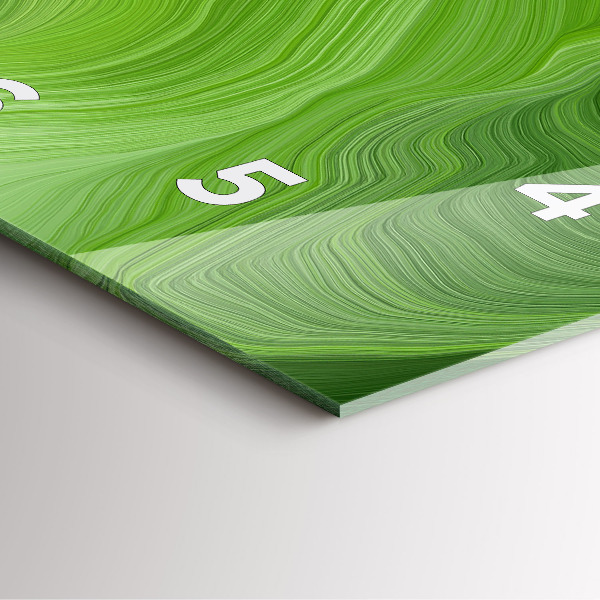 Reloj cuadrado Olas modernas