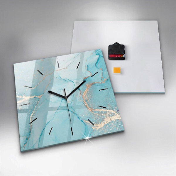 Reloj de pared cuadrado Mármol decorativo