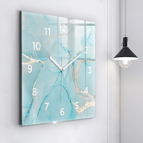 Reloj de pared cuadrado Mármol decorativo