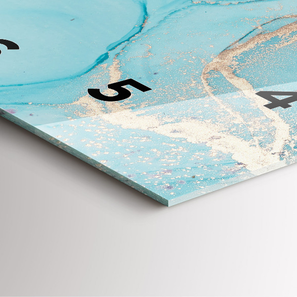 Reloj de pared cuadrado Mármol decorativo