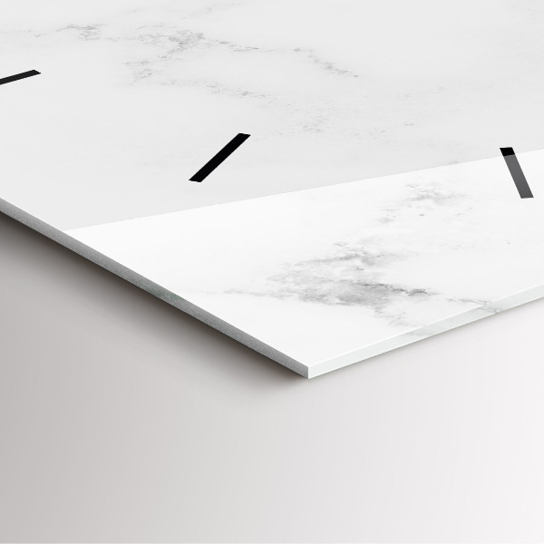 Reloj de pared cuadrado Mármol