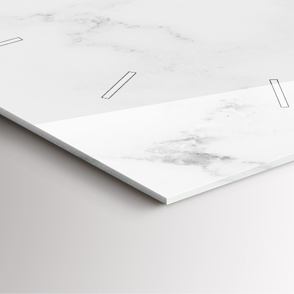 Reloj de pared cuadrado Mármol