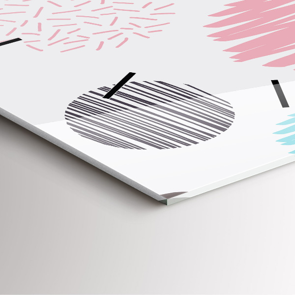 Reloj de pared cuadrado Patrón geométrico