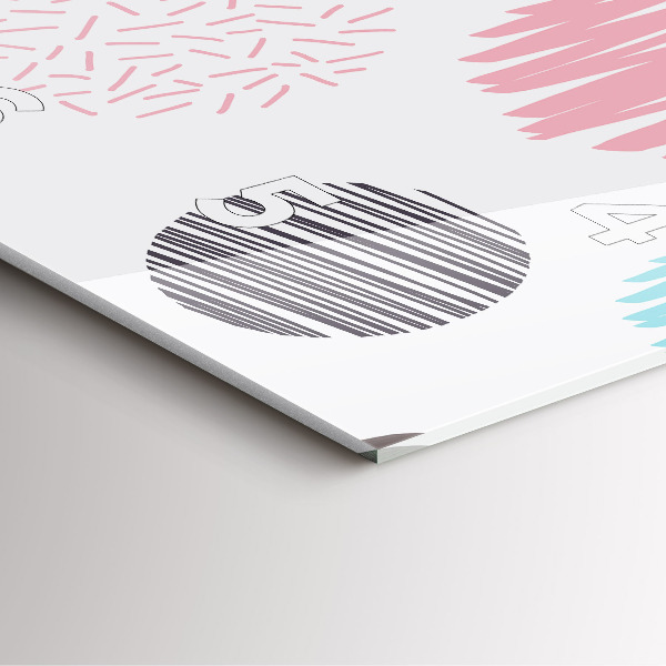 Reloj de pared cuadrado Patrón geométrico