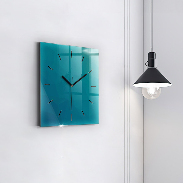 Reloj de pared cuadrado Abstracción marina