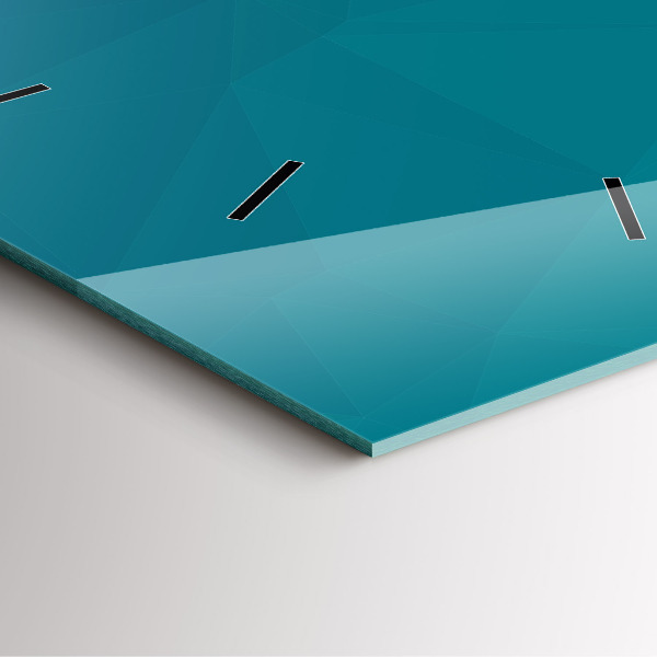 Reloj de pared cuadrado Abstracción marina